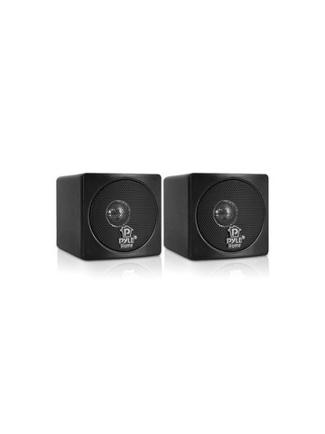 Pyle Home PCB3BK 3 in 100&#45;Watt Mini&#45;Cube Bookshelf Speakers