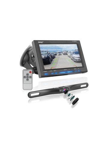 Pyle PLCM7500 Car Backup System with 7&#45;Inch Monitor and License Plate Camera with Distance Scale Line