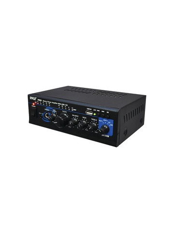 Pyle Home PTAU45 120&#45;Watt x 2 Stereo Power Amp with USB Reader