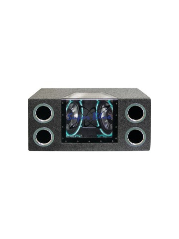 Pyramid Car Audio BNPS102 Dual Bandpass System with Neon Accent Lighting 10 in 1000 Watts