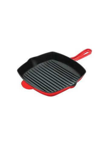 NutriChef NCCIES47 Cast Iron Square Skillet Grill Pan