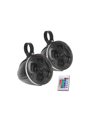Pyle PLUTV44BTR 4&#45;Inch 800&#45;Watt&#45;Max Waterproof Off&#45;Road Speakers with RGB Lights
