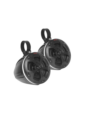 Pyle PLUTV45BTR Waterproof 800&#45;Watt 2&#45;Speaker Bluetooth ATV/Marine Powered Waketower Speaker System with RGB Lights