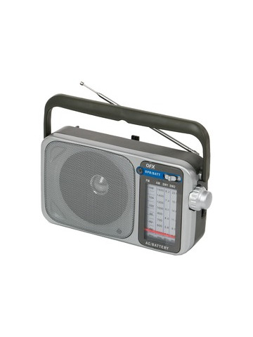 QFX R&#45;24 Retro AM/FM/SW1 and SW2 Portable Radio