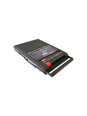 QFX RETRO&#45;39 Retro Shoebox Cassette Tape Recorder