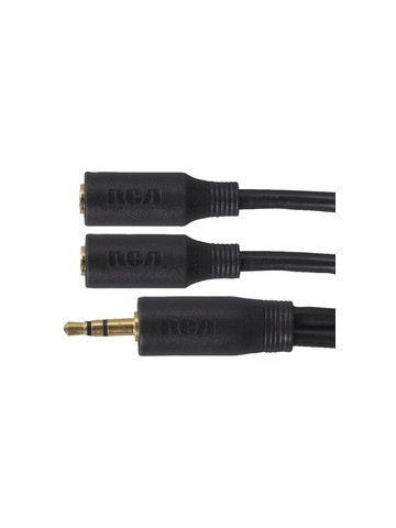 RCA AH202DR 3&#46;5mm Stereo Headphone Y&#45;Adapter Audio & Video Cable