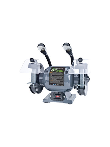 Genesis GBG600L 1/2&#45;HP 6&#45;In&#46; Bench Grinder with Lights and Eye Shields