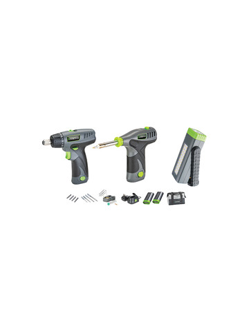 Genesis GL0831CK2 8&#45;Volt Li&#45;Ion 3&#45;Piece Cordless Tool Kit with Screwdriver Soldering Iron and Pocket LED Light