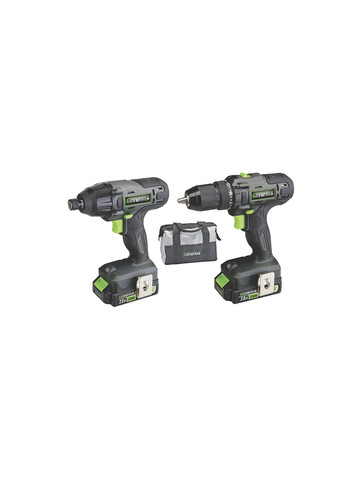Genesis GL20DIDKB2 20-Volt Cordless Li-Ion 2-Speed Drill Driver/Impact Driver Combo Kit, GL20DIDKB2