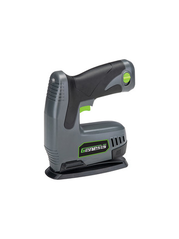 Genesis GLSN08B 8-Volt Li-Ion Cordless Electric Stapler/Nailer with Battery Pack Charger Staples and Nails