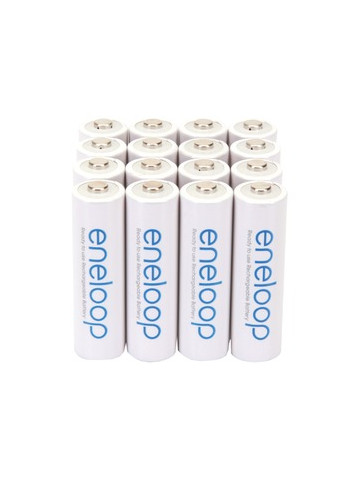 Panasonic BK-3MCCA16BA eneloop Rechargeable Batteries AA 16 Pack