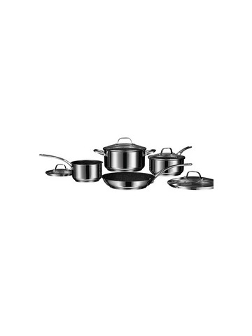 Starfrit 030203&#45;001&#45;0000 THE ROCK by Starfrit Stainless Steel Non&#45;Stick 8&#45;Piece Cookware Set with Stainless Steel