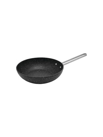 THE ROCK by Starfrit 030279&#45;006&#45;0000 THE ROCK by Starfrit 7&#46;08 in Personal Wok Pan with Stainless Steel Wire Handle