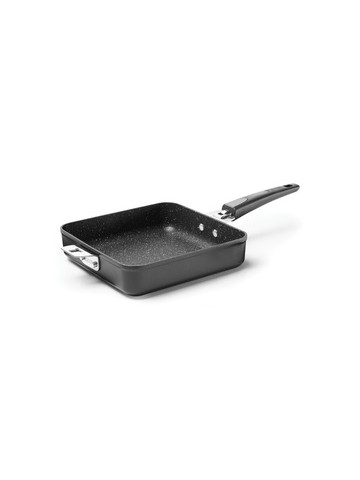 THE ROCK by Starfrit 034713&#45;004&#45;0000 THE ROCK by Starfrit 9&#45;Inch Fry Pan/Square Dish with T&#45;Lock Detachable Handle