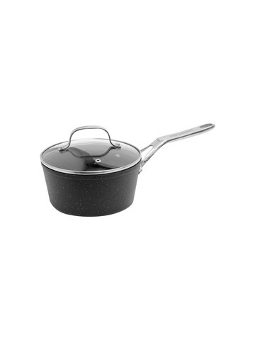 THE ROCK by Starfrit 060315&#45;004&#45;0000 THE ROCK by Starfrit Saucepan with Glass Lid & Stainless Steel Handles 2&#45;Quart