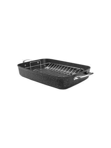 THE ROCK by Starfrit 060325&#45;002&#45;0000 THE ROCK by Starfrit 17 in Roaster with Rack & Stainless Steel Handles Baking Dish