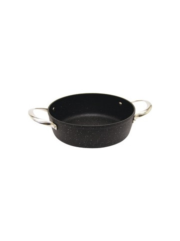 THE ROCK by Starfrit 060736&#45;003&#45;0000 THE ROCK by Starfrit Oven Dish with Stainless Steel Handles 8&#45;Inch x 1&#46;5&#45;Inch