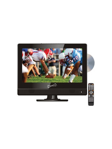 Supersonic SC&#45;1312 13&#46;3 in 720p Widescreen LED HDTV/DVD Combination AC/DC Compatible with RV/Boat