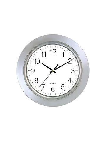 Timekeeper 6450 13 in Chrome Bezel Round Wall Clock