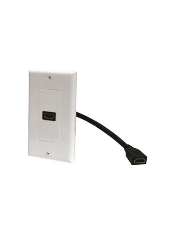 Steren 526&#45;101WH HDMI Wall Plate & Pigtail