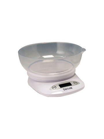 Taylor Precision Products 380444 4&#46;4lb&#45;Capacity Digital Kitchen Scale with Bowl