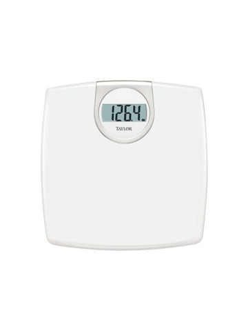 Taylor Precision Products 702940133 LCD Readout 330&#45;lb Capacity White Bathroom Scale