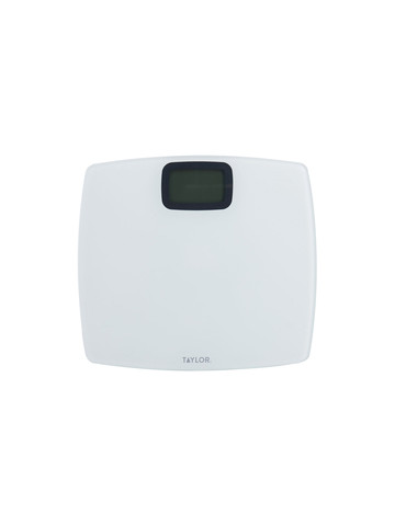 Taylor Precision Products 752840133 Pure White Digital Bathroom Scale, 440-Lb. Capacity