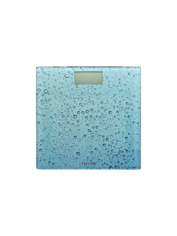 Taylor Precision Products 755841034WD Digital Glass Waterdrop Bathroom Scale, 400-Lb. Capacity