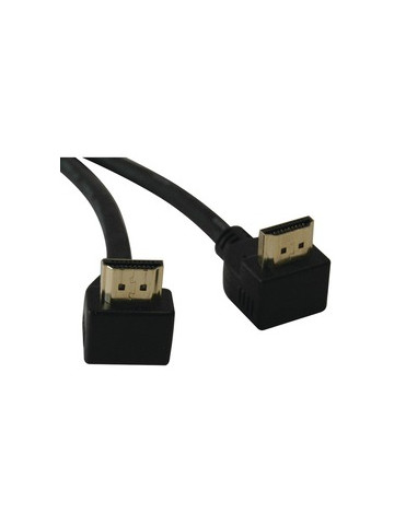 Tripp Lite P568&#45;006&#45;RA2 Ultra HD Right&#45;Angle High&#45;Speed HDMI Gold Cable 6ft