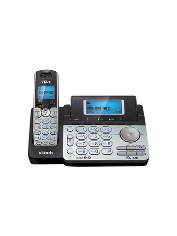 VTech DS6151 DECT 6&#46;0 Cordless 2&#45;Line Phone System with Digital Answering System Single&#45;Handset System