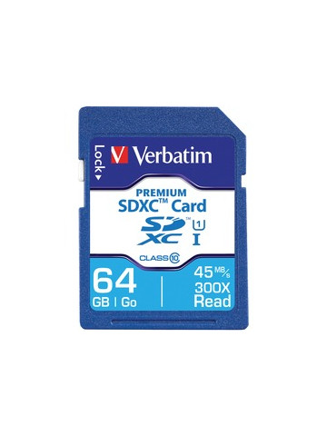 Verbatim 44024 Class 10 Premium SDXC Card 64GB