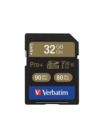 Verbatim 49196 Class 10 32GB Pro Plus 600X SDHC Memory Card