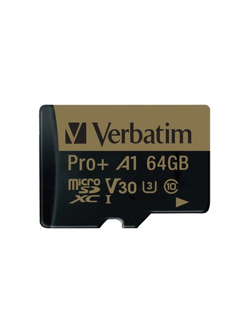 Verbatim 70002 64 GB Pro Plus 666X microSDXC Memory Card with Adapter