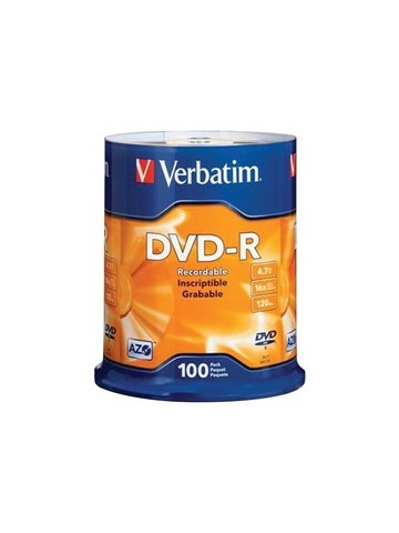 Verbatim 95102 4.7GB DVD-Rs 100-ct Spindle