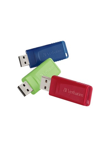 Verbatim 97002 4GB Store 'n' Go USB Flash Drives 3 Pack