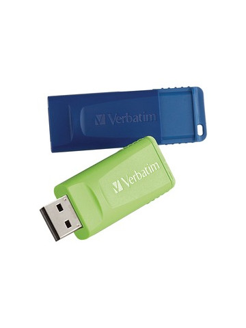 Verbatim 98713 16GB Store &#39;n&#39; Go USB Flash Drive 2 Pack Blue & Green