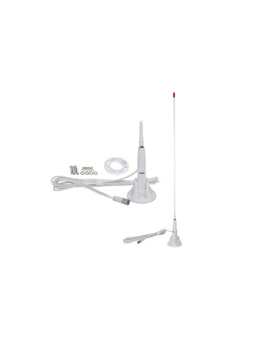 Tram 1650&#45;HC Marine CB 3&#45;Foot Fiberglass Antenna with RG58 Cable and PL&#45;259 Connector