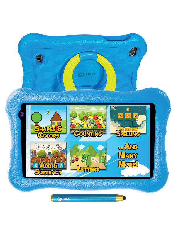 Contixo V10+ Blue V10+ 7-Inch Kids Learning Tablet with with IPS HD Display